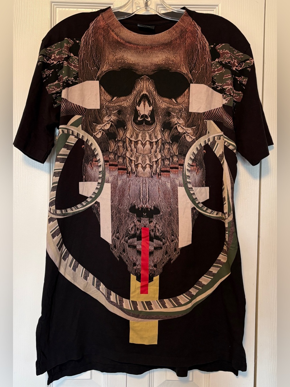 Marcelo Burlon County of Milan Black Guanajay Men's Skull Graphic TShirt Small S